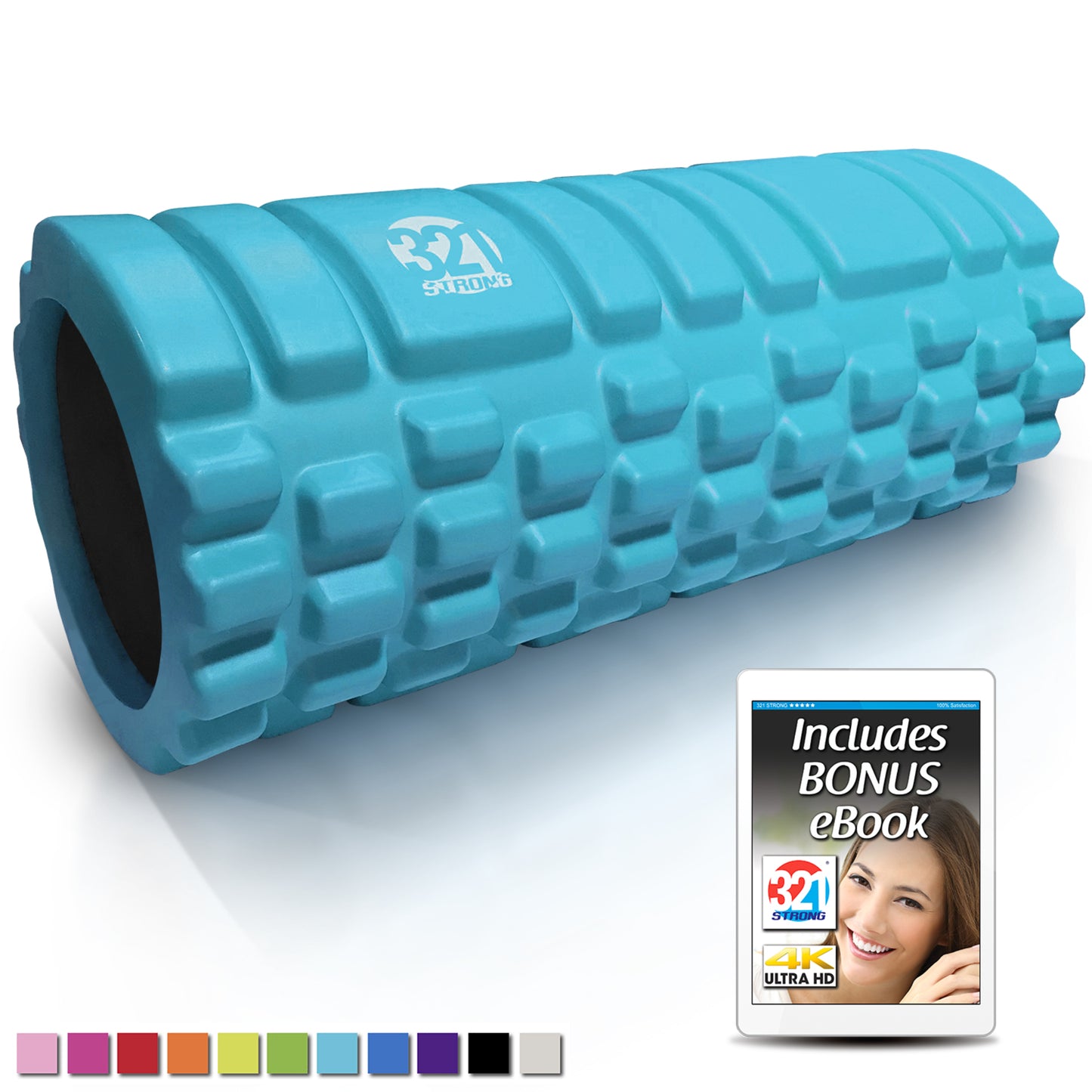 321STRONG Foam Roller - Medium Density Deep Tissue Massager